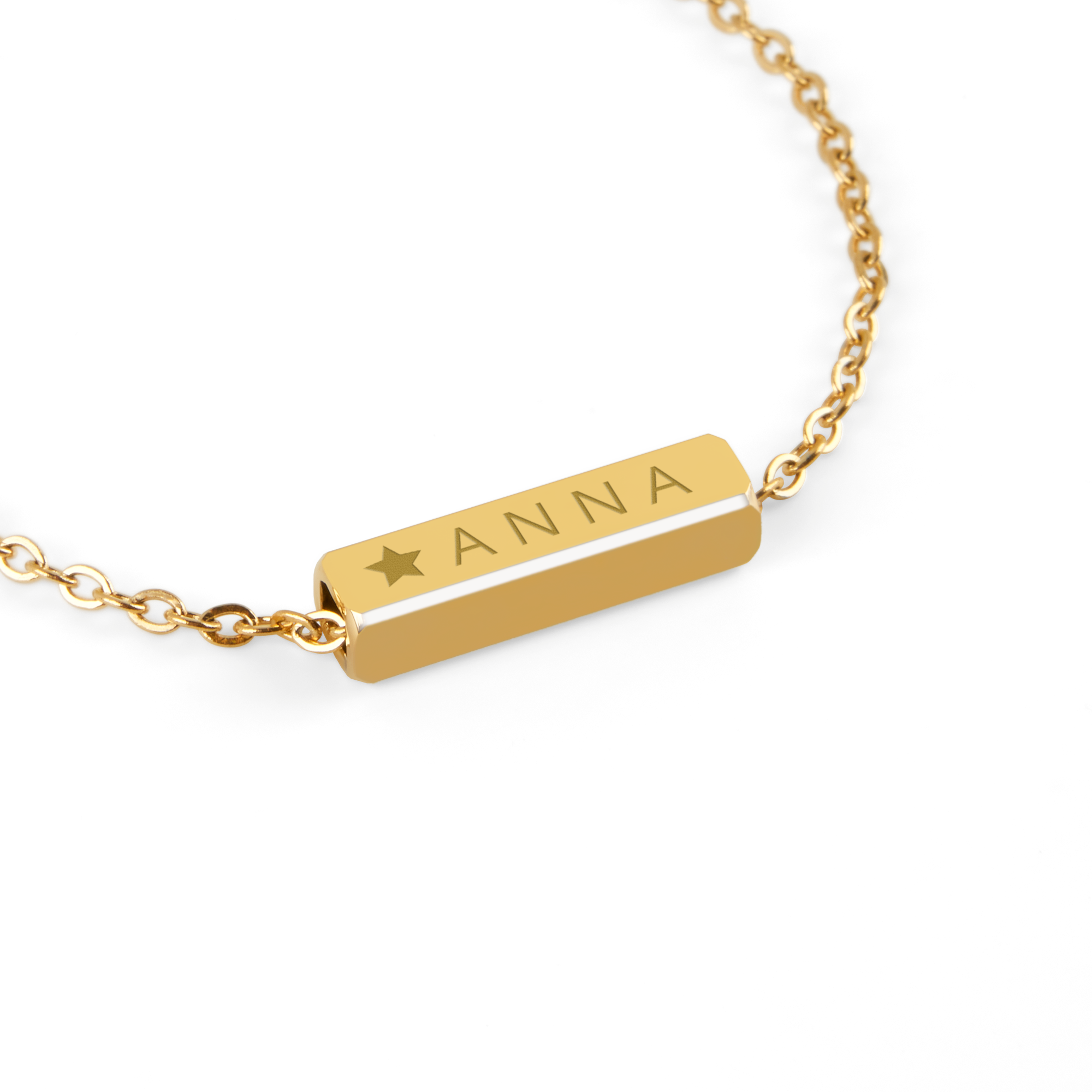Naamplaat armband - Goudkleurig